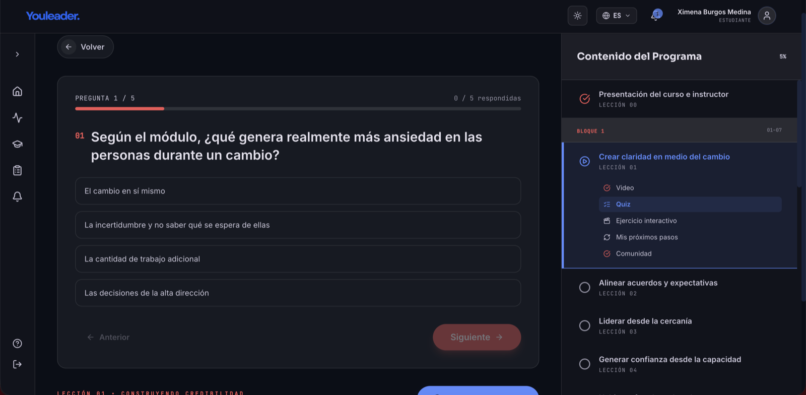 Quiz de comprensión